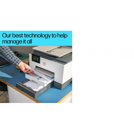 HP Officejet Pro 9130b All-in-One - Multifunction printer - colour - ink-jet - Legal (216 x 356 mm) (original) - A4 / Legal (media) - up to 23 ppm (copying) - up to 25 ppm (printing) - 250 sheets - 33.6 Kbps - USB 2.0, LAN, USB host, Wi-Fi(ac) - 8