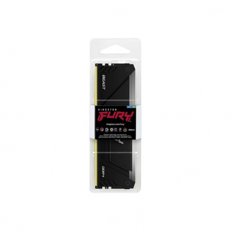Kingston FURY Beast RGB - DDR4 - module - 32 GB - DIMM 288-pin - 3200 MHz  /  PC4-25600 - CL16 - 1.35 V - unbuffered - non-ECC - black - 1