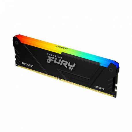 Kingston FURY Beast RGB - DDR4 - module - 8 GB - DIMM 288-pin - 3200 MHz / PC4-25600 - CL16 - 1.35 V - unbuffered - non-ECC - black - 2