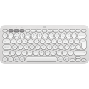 Logitech Pebble Keys 2 K380s - Keyboard - wireless - Bluetooth LE - QWERTY - Nordic (Danish / Finnish / Norwegian / Swedish) - tonal white