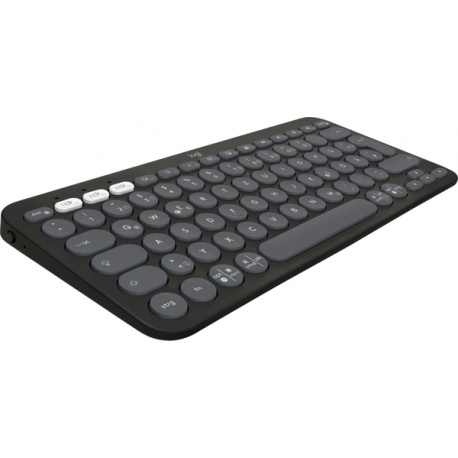 Logitech Pebble 2 Combo - Keyboard and mouse set - wireless - Bluetooth LE - QWERTZ - German - tonal graphite - 4