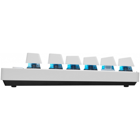 Logitech G PRO X TKL - Keyboard - gaming - backlit - Bluetooth, 2.4 GHz - QWERTY - US International - key switch: Tactile - white - 2