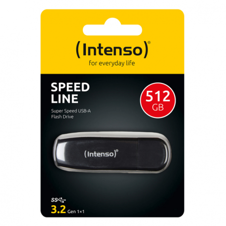 Intenso Speed Line - USB flash drive - 512 GB - USB 3.2 Gen 1 - black - 3