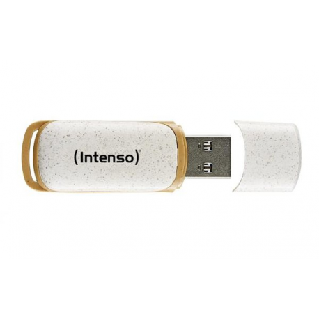 Intenso Green Line - USB flash drive - 128 GB - USB 3.2 Gen 1 - brown, beige - 0