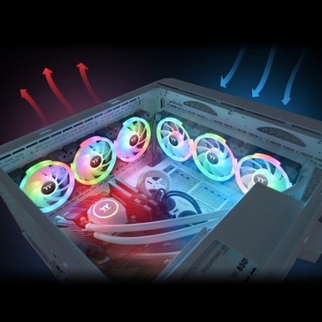 Thermaltake SWAFAN EX12 RGB - Premium Edition - case fan - 120 mm - black (pack of 3) - 2