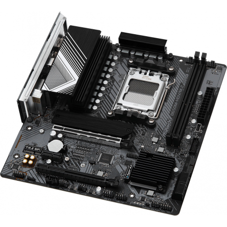 ASRock B650M-HDV / M.2 - Motherboard - micro ATX - Socket AM5 - AMD B650 Chipset - USB 3.2 Gen 1, USB-C 3.2 Gen2, USB-C 3.2 Gen 1 - 2.5 Gigabit LAN - onboard graphics (CPU required) - HD Audio (8-channel) - 7