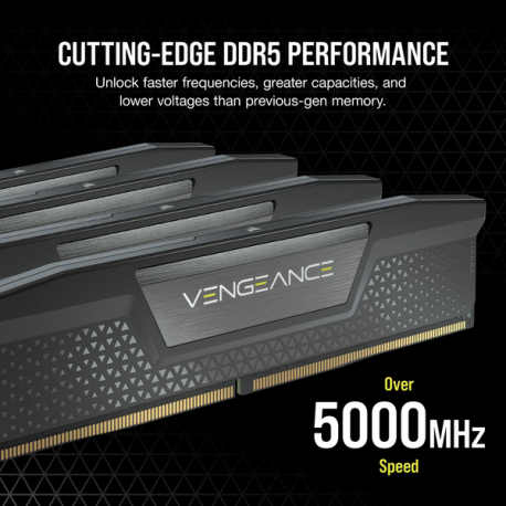 CORSAIR Vengeance - DDR5 - kit - 96 GB: 2 x 48 GB - DIMM 288-pin - 6600 MHz / PC5-52800 - CL32 - 1.4 V - black - 4