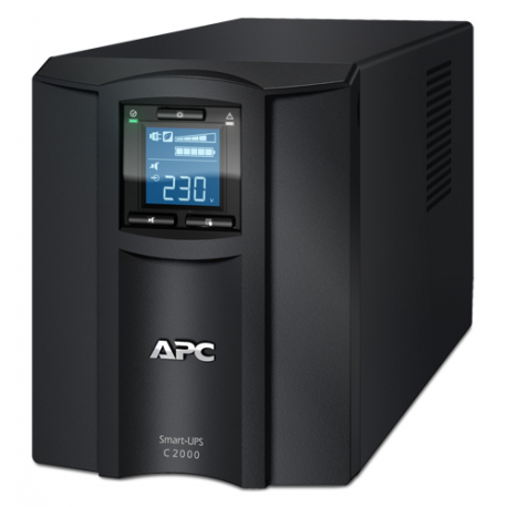 APC Smart-UPS C 2000VA LCD - UPS - AC 230 V - 1300 Watt - 2000 VA - USB - output connectors: 7 - black - 4