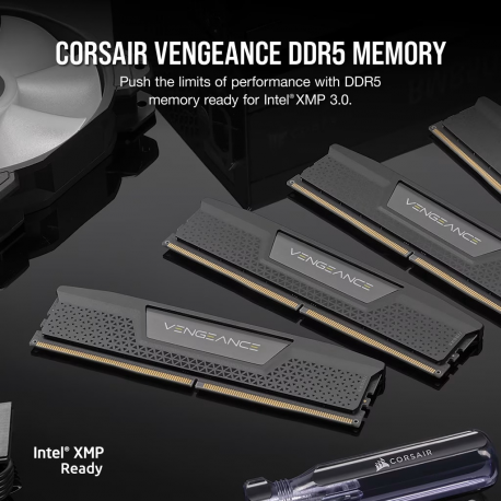 CORSAIR Vengeance - DDR5 - kit - 32 GB: 2 x 16 GB - DIMM 288-pin - 7000 MHz / PC5-56000 - CL40 - 1.4 V - black - 10