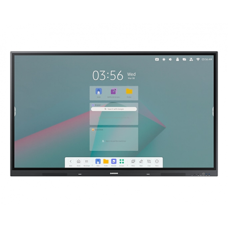 Samsung Interactive Display WA65C - 65" Diagonal Class WAC Series LED-backlit LCD display - education  /  business - with touchscreen (multi touch) - Android - 4K UHD (2160p) 3840 x 2160 - 0