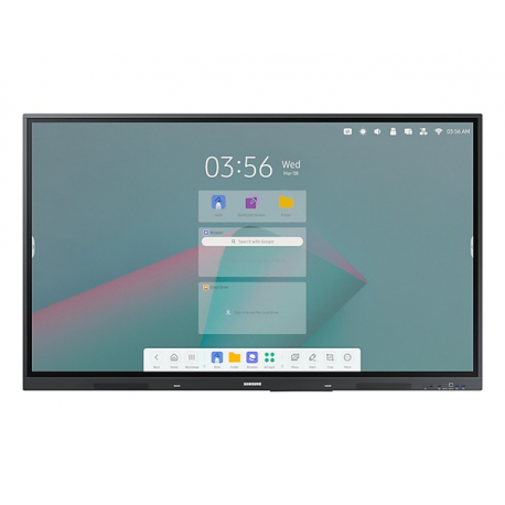 Samsung Interactive Display WA65C - 65" Diagonal Class WAC Series LED-backlit LCD display - education  /  business - with touchscreen (multi touch) - Android - 4K UHD (2160p) 3840 x 2160 - 13