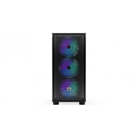 Endorfy Arx 500 ARGB - PC case - ATX - windowed side panel (tempered glass) - no power supply - black - USB / Audio - 14