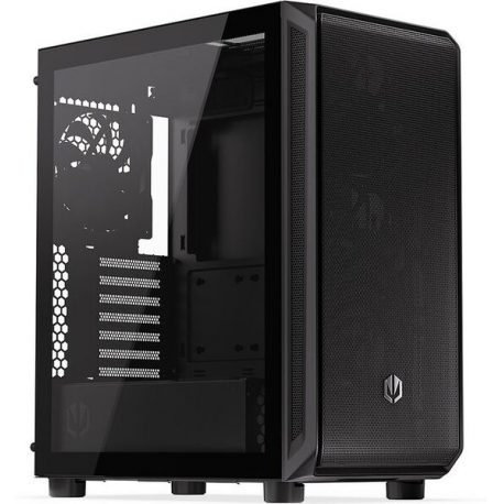 Endorfy Arx 500 Air - PC case - ATX - windowed side panel (tempered glass) - no power supply (ATX) - black - USB / Audio - 0