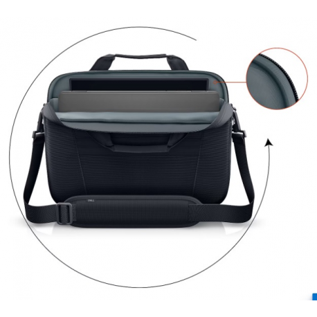 Dell EcoLoop Pro Slim Briefcase 15 - Notebook carrying case - up to 15.6" - black - 5