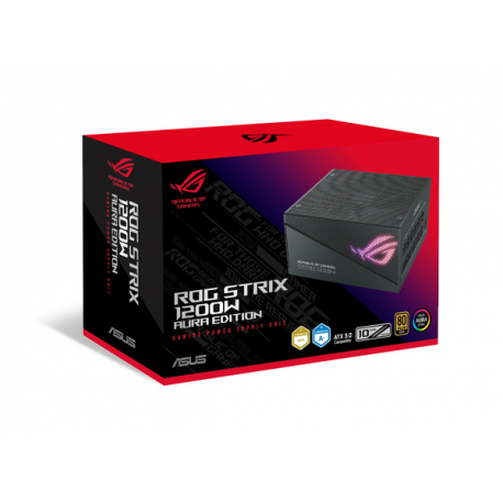 ASUS ROG Strix - Aura Edition - power supply (internal) - ATX12V 3.0 / EPS12V - 80 PLUS Gold - AC 100-240 V - 1200 Watt - 1