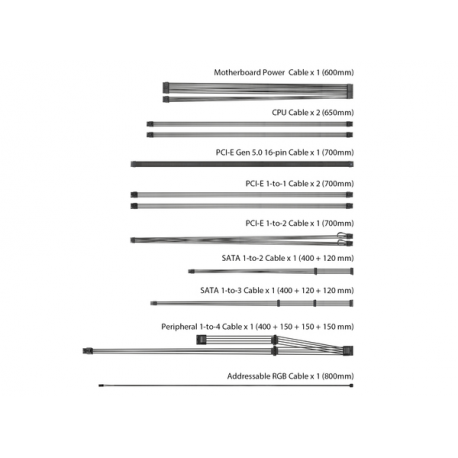 ASUS ROG Strix - Aura Edition - power supply (internal) - ATX12V 3.0 / EPS12V - 80 PLUS Gold - AC 100-240 V - 1200 Watt - 7
