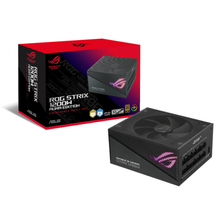 ASUS ROG Strix - Aura Edition - power supply (internal) - ATX12V 3.0 / EPS12V - 80 PLUS Gold - AC 100-240 V - 1200 Watt - 8