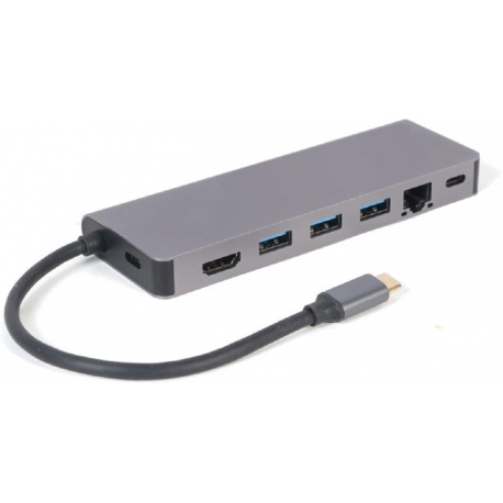Cablexpert A-CM-COMBO5-05 - Docking station - USB-C 3.1 - HDMI - GigE - 0