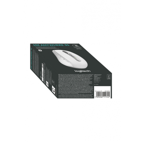 Logitech MX Anywhere 3S - Mouse - optical - 6 buttons - wireless - Bluetooth - Logitech Logi Bolt USB receiver - pale grey - 8