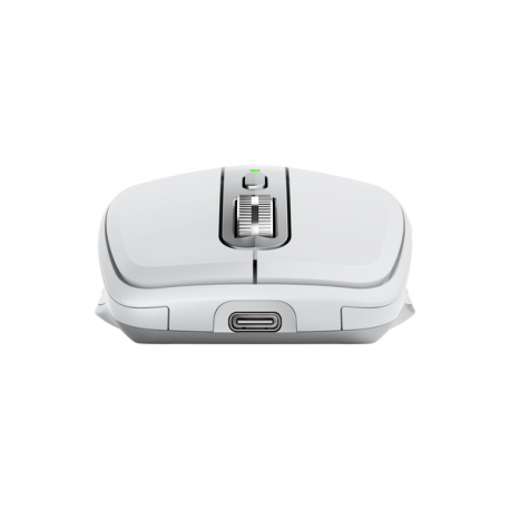 Logitech MX Anywhere 3S - Mouse - optical - 6 buttons - wireless - Bluetooth - Logitech Logi Bolt USB receiver - pale grey - 19