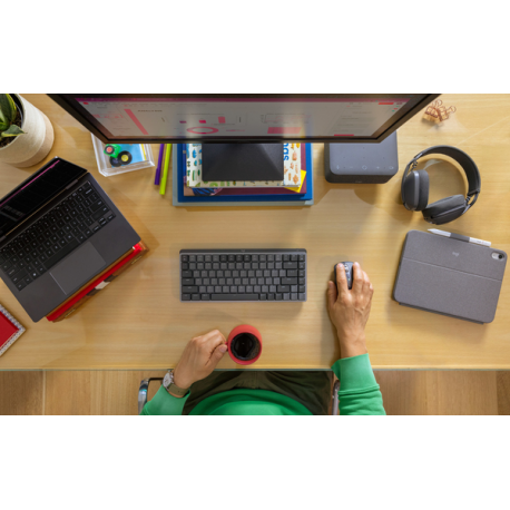 Logitech MX Anywhere 3S - Mouse - optical - 6 buttons - wireless - Bluetooth - Logitech Logi Bolt USB receiver - graphite - 4