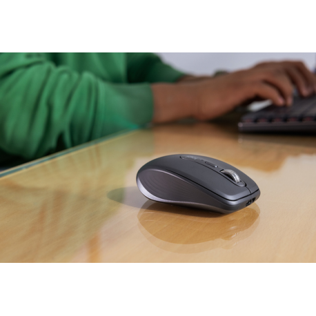 Logitech MX Anywhere 3S - Mouse - optical - 6 buttons - wireless - Bluetooth - Logitech Logi Bolt USB receiver - graphite - 14