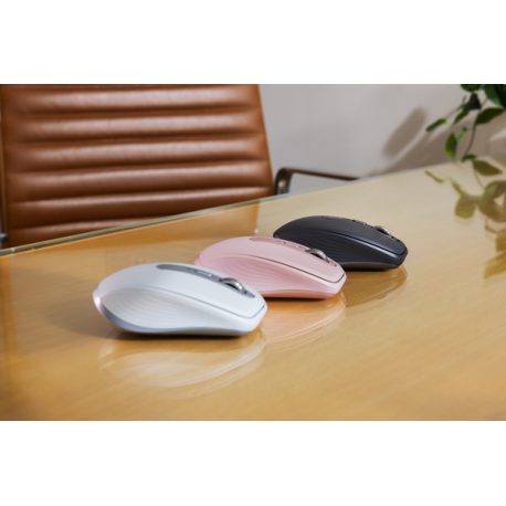 Logitech MX Anywhere 3S - Mouse - optical - 6 buttons - wireless - Bluetooth - Logitech Logi Bolt USB receiver - graphite - 23