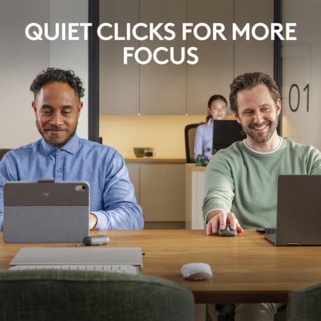 Logitech MX Anywhere 3S - Mouse - optical - 6 buttons - wireless - Bluetooth - Logitech Logi Bolt USB receiver - graphite - 34