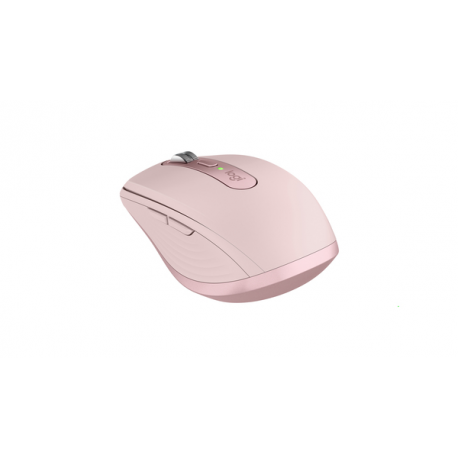 Logitech MX Anywhere 3S - Mouse - optical - 6 buttons - wireless - Bluetooth - Logitech Logi Bolt USB receiver - rose - 20