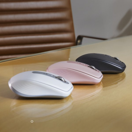 Logitech MX Anywhere 3S - Mouse - optical - 6 buttons - wireless - Bluetooth - Logitech Logi Bolt USB receiver - rose - 26