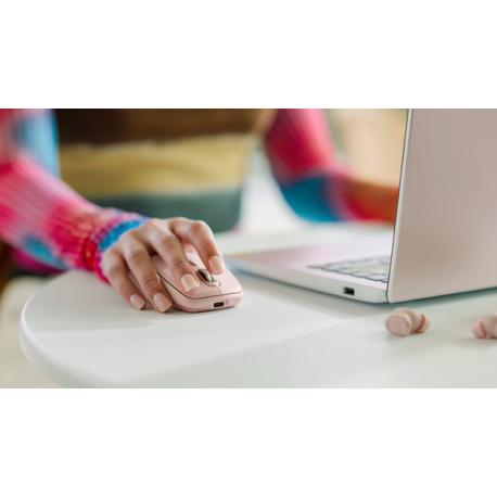 Logitech MX Anywhere 3S - Mouse - optical - 6 buttons - wireless - Bluetooth - Logitech Logi Bolt USB receiver - rose - 29