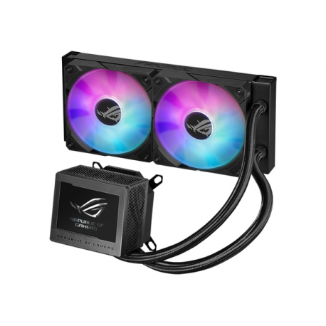 ASUS ROG RYUJIN III 240 ARGB - Processor liquid cooling system - with LCD display - (for: AM4, LGA1200, LGA1700, AM5, LGA115x Socket) - copper - 120 mm - 2