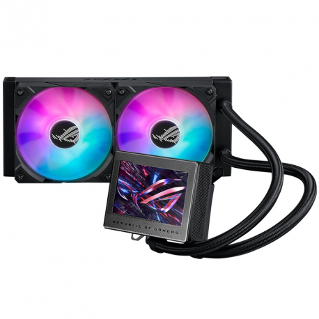 ASUS ROG RYUJIN III 240 ARGB - Processor liquid cooling system - with LCD display - (for: AM4, LGA1200, LGA1700, AM5, LGA115x Socket) - copper - 120 mm - 7