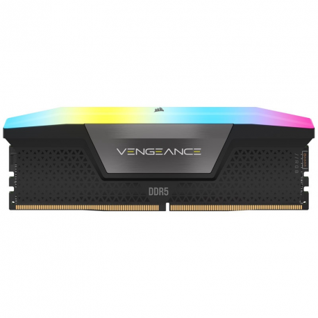 CORSAIR Vengeance RGB - DDR5 - kit - 64 GB: 2 x 32 GB - DIMM 288-pin - 6000 MHz / PC5-48000 - CL30 - 1.4 V - unbuffered - black - 8