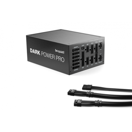 be quiet! Dark Power Pro 13 1600W - Power supply (internal) - ATX12V 3.0 / EPS12V 2.92 - 80 PLUS Titanium - AC 115-240 V - 1600 Watt - active PFC - Europe - black - 8