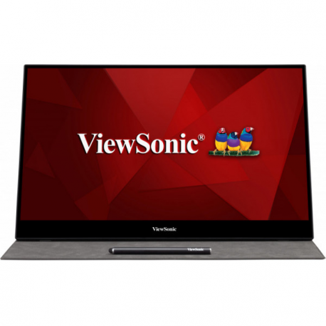 ViewSonic TD1655 - LED monitor - 15.6" - touchscreen - 1920 x 1080 Full HD (1080p) - TN - 250 cd / m² - 800:1 - 6.5 ms - HDMI, 2xUSB-C - speakers - 19