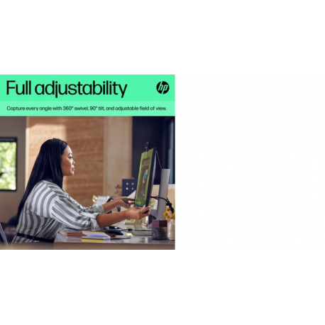 HP 625 - Webcam - tilt - colour - 4 MP - 1920 x 1080 - audio - USB 3.0 - 12