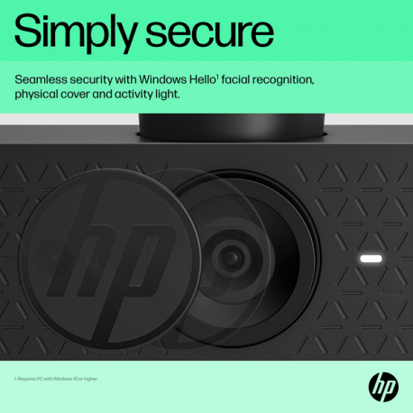 HP 625 - Webcam - tilt - colour - 4 MP - 1920 x 1080 - audio - USB 3.0 - 13