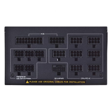 Gigabyte UD1300GM PG5 - Power supply (internal) - ATX12V 3.0 / EPS12V - 80 PLUS Gold - AC 100-240 V - 1300 Watt - active PFC - 5