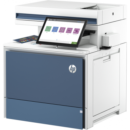 HP LaserJet Enterprise Flow MFP 5800zf - Multifunction printer - colour - laser - Legal (216 x 356 mm) (original) - A4 / Legal (media) - up to 43 ppm (copying) - up to 43 ppm (printing) - 650 sheets - 33.6 Kbps - Gigabit LAN, USB 3.0, USB 2.0 host, USB 3.0 host - 2