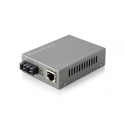 LevelOne Web Smart Series FVS-3120 - Fibre media converter - 100Mb LAN - 10Base-T, 100Base-TX, 100Base-LX - RJ-45 / SC single-mode - up to 20 km