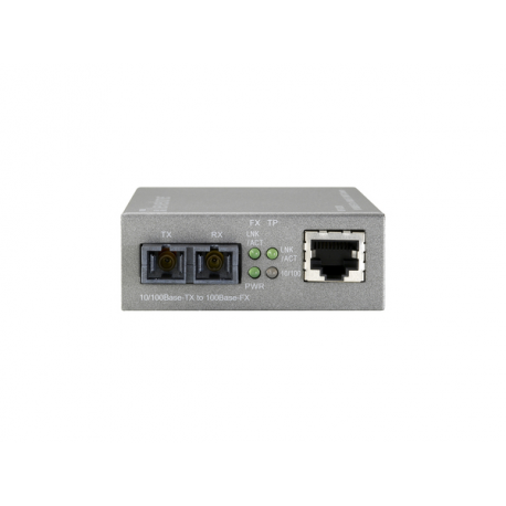 LevelOne Web Smart Series FVS-3120 - Fibre media converter - 100Mb LAN - 10Base-T, 100Base-TX, 100Base-LX - RJ-45 / SC single-mode - up to 20 km - 3