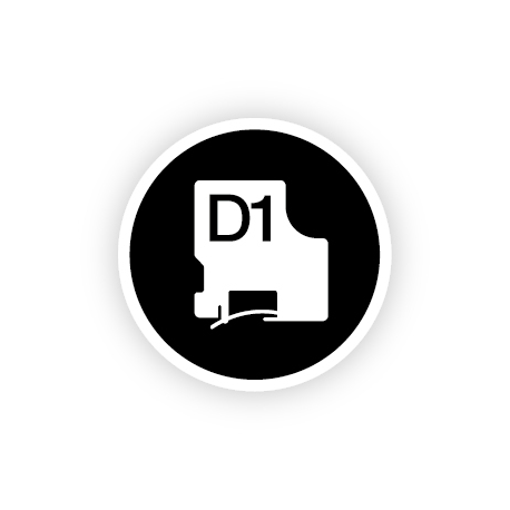 DYMO D1 Standard - Polyester - self-adhesive - black on white - 7 x 19 mm 1 roll(s) label cartridge (pack of 10) - for LabelMANAGER 350, 360, 400, 420, 450, 500, Wireless PnP; LabelPOINT 350; MobileLabeler - 5