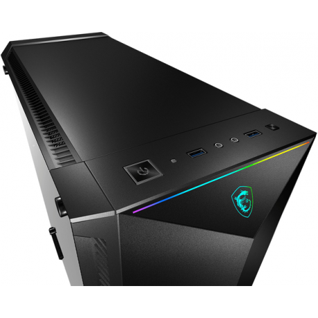 MSI MPG GUNGNIR 100 - Tower - extended ATX - windowed side panel (tempered glass) - no power supply (ATX) - USB / Audio - 6