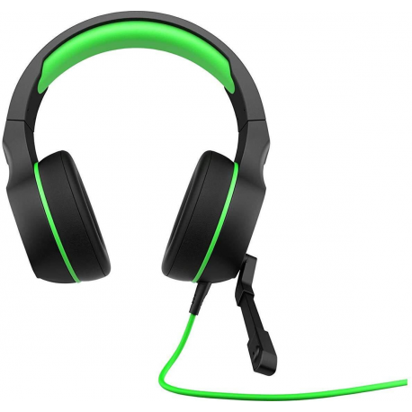 HP Pavilion Gaming 400 - Headset - full size - wired - 3.5 mm jack - acid green - for OMEN by HP Laptop 16; Victus by HP Laptop 15, 16; Laptop 14, 15, 17; Pavilion x360 Laptop - 1