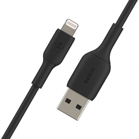 Belkin BOOST CHARGE - Lightning cable - Lightning male to USB male - 1 m - black - for Apple 10.5-inch iPad Pro; 12.9-inch iPad Pro (2nd generation); iPhone 11, 11 Pro, 11 Pro Max, 8, XR, XS, XS Max - 3