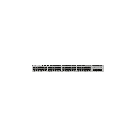 Cisco Catalyst 9200L - Network Essentials - switch - L3 - 48 x 10 / 100 / 1000 (PoE+) + 4 x Gigabit SFP (uplink) - rack-mountable - PoE+ (370 W) - 0