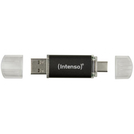 Intenso Twist Line - USB flash drive - 128 GB - USB 3.2 Gen 1  /  USB-C - anthracite - 1