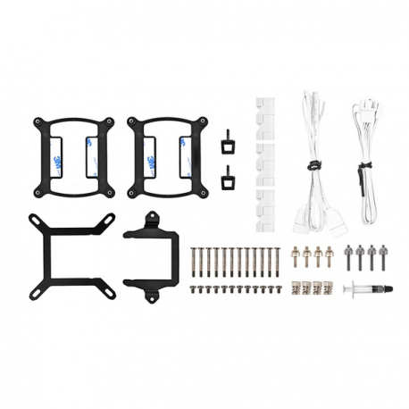 Thermaltake TH420 ARGB Sync - Snow Edition - processor liquid cooling system - (for: LGA1156, AM2, AM2+, AM3, LGA1155, AM3+, LGA2011, FM1, FM2, LGA1150, LGA2011-3, LGA1151, AM4, LGA2066, LGA1200, LGA1700, AM5) - 140 mm - white - 3