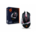 Conceptronic DJEBBEL 8 - Mouse - ergonomic - optical - 8 buttons - wired - USB - black, silver